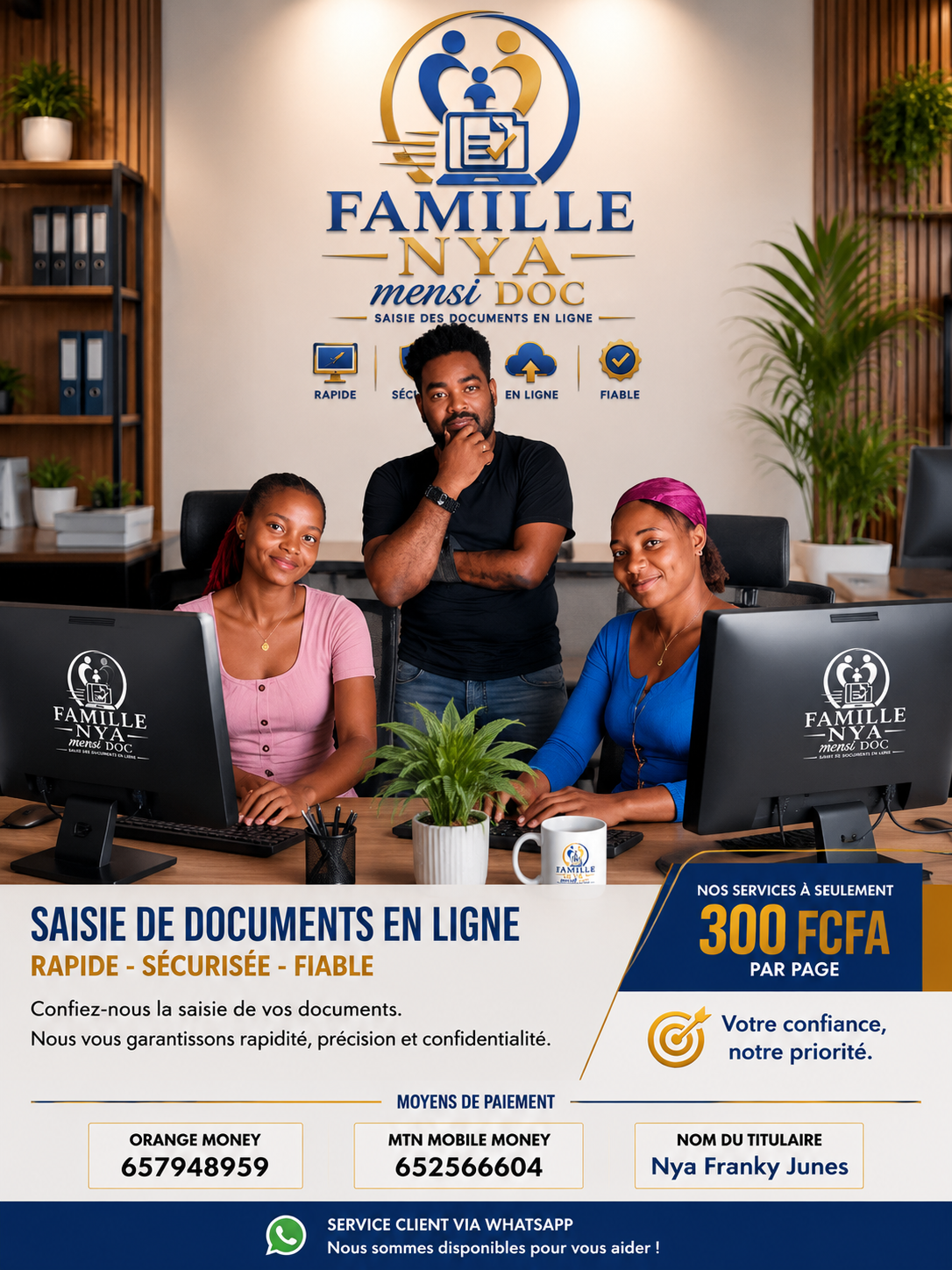 Secrétaire professionnelle travaillant sur ordinateur portable